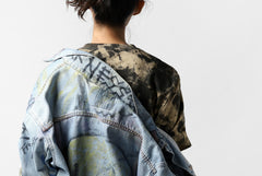 Load image into Gallery viewer, DEFORMATER.® "SPLASH" BACK LOGO TEE / MOTTLED DYING (LIGHT BEIGE)