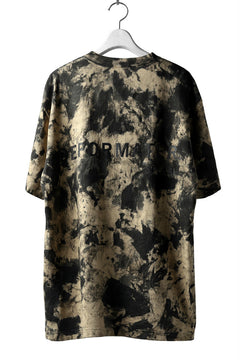 Load image into Gallery viewer, DEFORMATER.® "SPLASH" BACK LOGO TEE / MOTTLED DYING (LIGHT BEIGE)