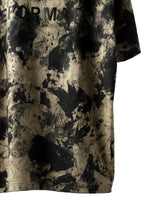 Load image into Gallery viewer, DEFORMATER.® "SPLASH" BACK LOGO TEE / MOTTLED DYING (LIGHT BEIGE)