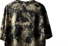 Load image into Gallery viewer, DEFORMATER.® "SPLASH" BACK LOGO TEE / MOTTLED DYING (LIGHT BEIGE)