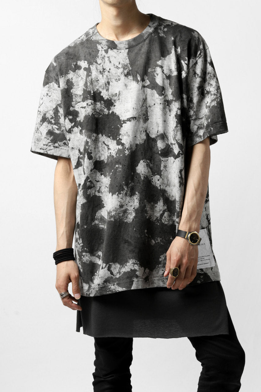 画像をギャラリービューアに読み込む, DEFORMATER.® &quot;SPLASH&quot; SIGNATURE T-SHIRT / MOTTLED DYING (MIX GREY)