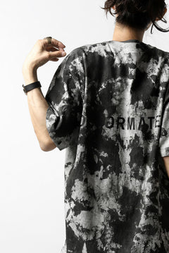 Load image into Gallery viewer, DEFORMATER.® "SPLASH" BACK LOGO TEE / MOTTLED DYING (MIX GREY)