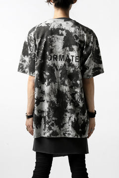 Load image into Gallery viewer, DEFORMATER.® "SPLASH" BACK LOGO TEE / MOTTLED DYING (MIX GREY)