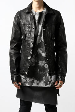 Load image into Gallery viewer, DEFORMATER.® "SPLASH" BACK LOGO TEE / MOTTLED DYING (MIX GREY)