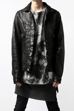 Load image into Gallery viewer, DEFORMATER.® "SPLASH" BACK LOGO TEE / MOTTLED DYING (MIX GREY)