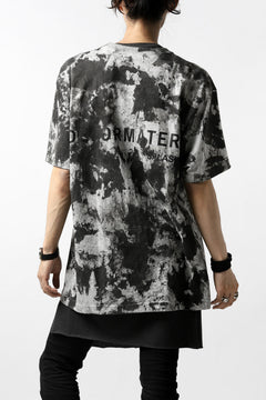 Load image into Gallery viewer, DEFORMATER.® "SPLASH" BACK LOGO TEE / MOTTLED DYING (MIX GREY)