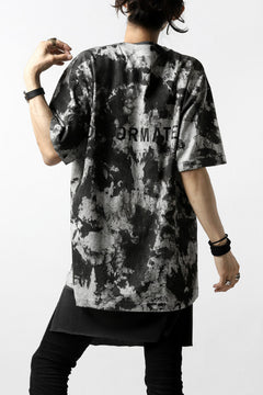 Load image into Gallery viewer, DEFORMATER.® "SPLASH" BACK LOGO TEE / MOTTLED DYING (MIX GREY)