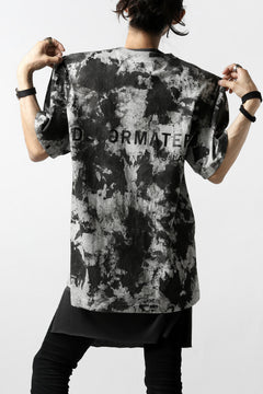 Load image into Gallery viewer, DEFORMATER.® "SPLASH" BACK LOGO TEE / MOTTLED DYING (MIX GREY)