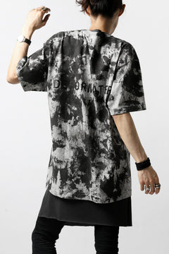 Load image into Gallery viewer, DEFORMATER.® "SPLASH" BACK LOGO TEE / MOTTLED DYING (MIX GREY)