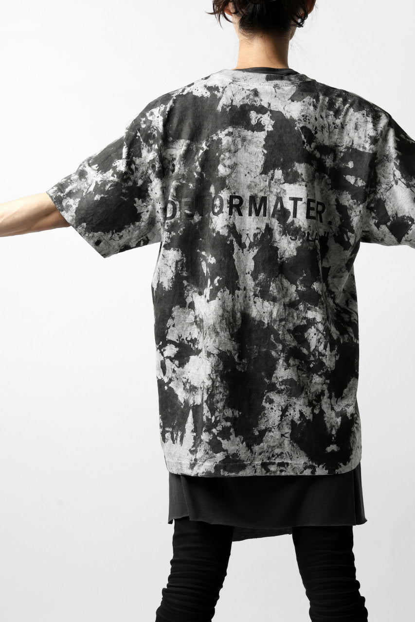 画像をギャラリービューアに読み込む, DEFORMATER.® &quot;SPLASH&quot; SIGNATURE T-SHIRT / MOTTLED DYING (MIX GREY)