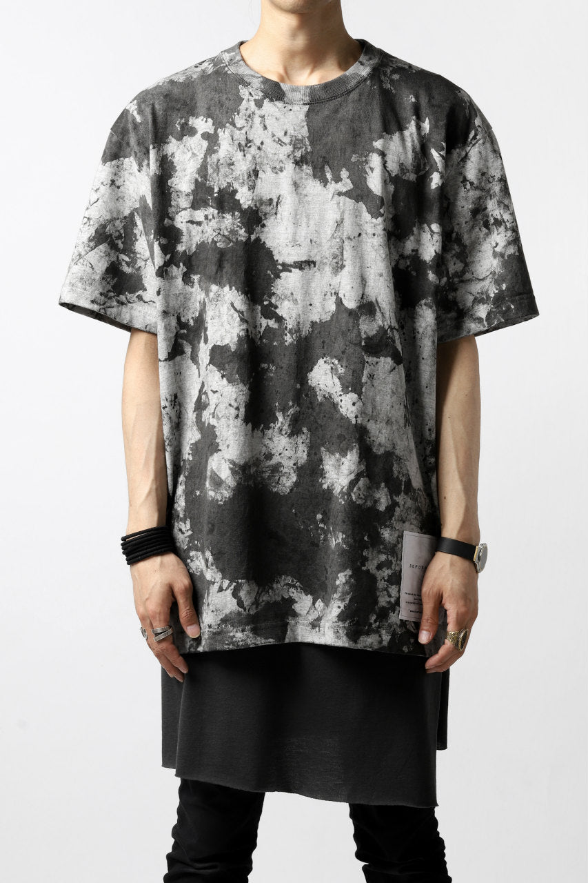 画像をギャラリービューアに読み込む, DEFORMATER.® &quot;SPLASH&quot; SIGNATURE T-SHIRT / MOTTLED DYING (MIX GREY)