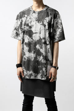 Load image into Gallery viewer, DEFORMATER.® "SPLASH" BACK LOGO TEE / MOTTLED DYING (MIX GREY)