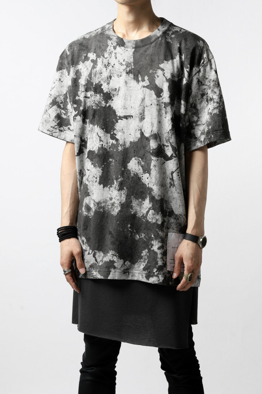 画像をギャラリービューアに読み込む, DEFORMATER.® &quot;SPLASH&quot; SIGNATURE T-SHIRT / MOTTLED DYING (MIX GREY)