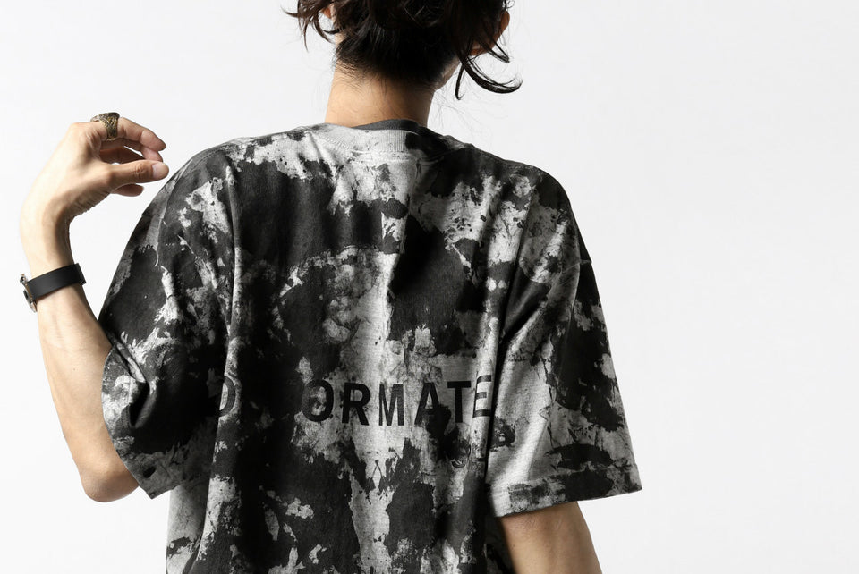 画像をギャラリービューアに読み込む, DEFORMATER.® &quot;SPLASH&quot; SIGNATURE T-SHIRT / MOTTLED DYING (MIX GREY)