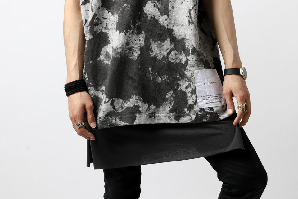 画像をギャラリービューアに読み込む, DEFORMATER.® &quot;SPLASH&quot; SIGNATURE T-SHIRT / MOTTLED DYING (MIX GREY)