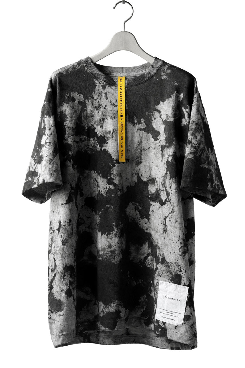 画像をギャラリービューアに読み込む, DEFORMATER.® &quot;SPLASH&quot; SIGNATURE T-SHIRT / MOTTLED DYING (MIX GREY)