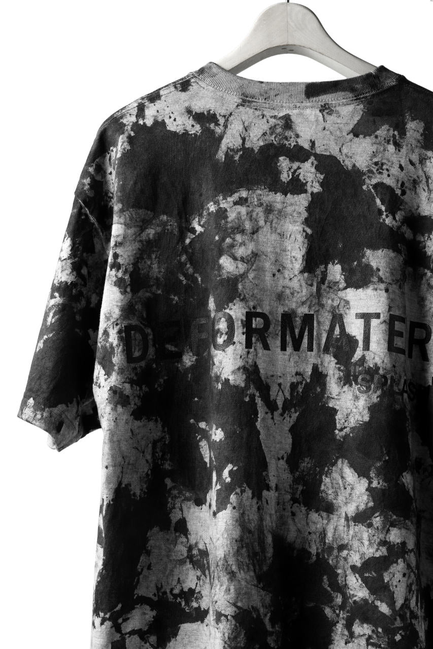 画像をギャラリービューアに読み込む, DEFORMATER.® &quot;SPLASH&quot; SIGNATURE T-SHIRT / MOTTLED DYING (MIX GREY)