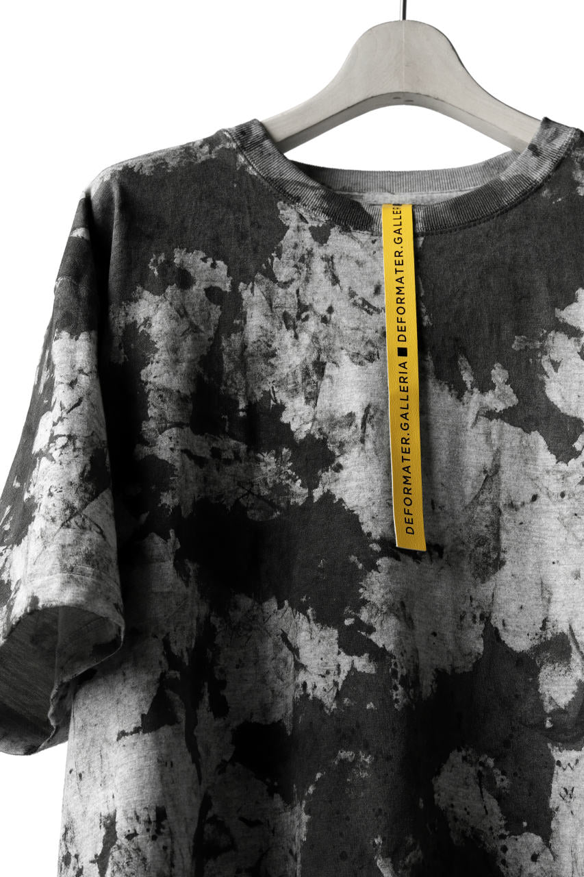 画像をギャラリービューアに読み込む, DEFORMATER.® &quot;SPLASH&quot; SIGNATURE T-SHIRT / MOTTLED DYING (MIX GREY)