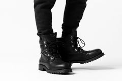 Load image into Gallery viewer, DEFORMATER.® FOLDING TUCK JOGGER PANTS / FLEECY HEAT COTTON (BLACK)