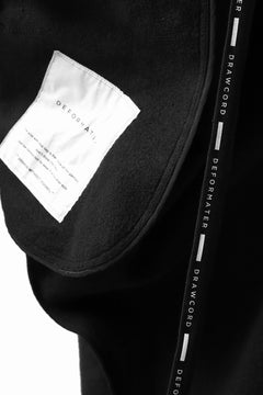 Load image into Gallery viewer, DEFORMATER.® FOLDING TUCK JOGGER PANTS / FLEECY HEAT COTTON (BLACK)
