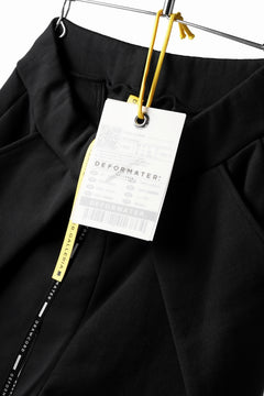 Load image into Gallery viewer, DEFORMATER.® FOLDING TUCK JOGGER PANTS / FLEECY HEAT COTTON (BLACK)
