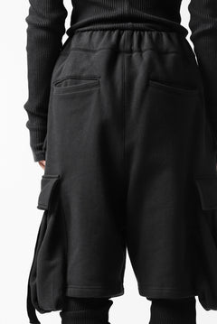 Load image into Gallery viewer, DEFORMATER.® LAYER CARGO PANTS / FLEECY HEAT+WAFFLE JERSEY (BLACK)