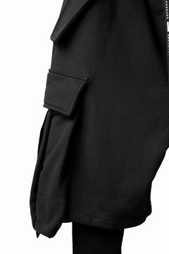 Load image into Gallery viewer, DEFORMATER.® LAYER CARGO PANTS / FLEECY HEAT+WAFFLE JERSEY (BLACK)