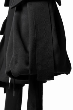 Load image into Gallery viewer, DEFORMATER.® LAYER CARGO PANTS / FLEECY HEAT+WAFFLE JERSEY (BLACK)