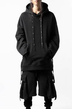 画像をギャラリービューアに読み込む, DEFORMATER.® CUTTING EDGE HOODIE / FLEECY HEAT COTTON (BLACK)