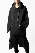 画像をギャラリービューアに読み込む, DEFORMATER.® CUTTING EDGE HOODIE / FLEECY HEAT COTTON (BLACK)