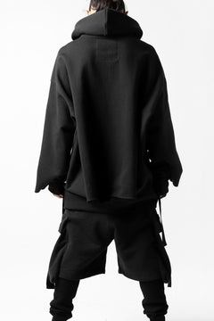 画像をギャラリービューアに読み込む, DEFORMATER.® CUTTING EDGE HOODIE / FLEECY HEAT COTTON (BLACK)