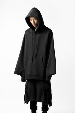 画像をギャラリービューアに読み込む, DEFORMATER.® CUTTING EDGE HOODIE / FLEECY HEAT COTTON (BLACK)