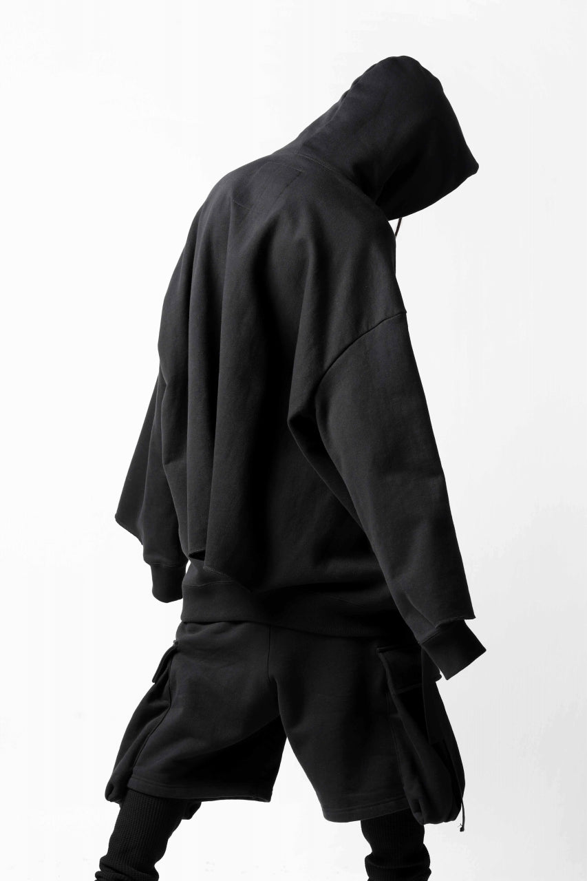 画像をギャラリービューアに読み込む, DEFORMATER.® CUTTING EDGE HOODIE / FLEECY HEAT COTTON (BLACK)