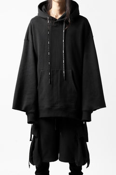 画像をギャラリービューアに読み込む, DEFORMATER.® CUTTING EDGE HOODIE / FLEECY HEAT COTTON (BLACK)