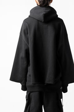 画像をギャラリービューアに読み込む, DEFORMATER.® CUTTING EDGE HOODIE / FLEECY HEAT COTTON (BLACK)