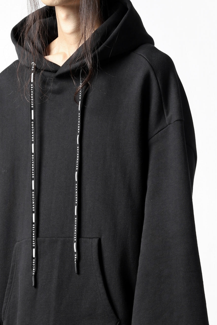 画像をギャラリービューアに読み込む, DEFORMATER.® CUTTING EDGE HOODIE / FLEECY HEAT COTTON (BLACK)