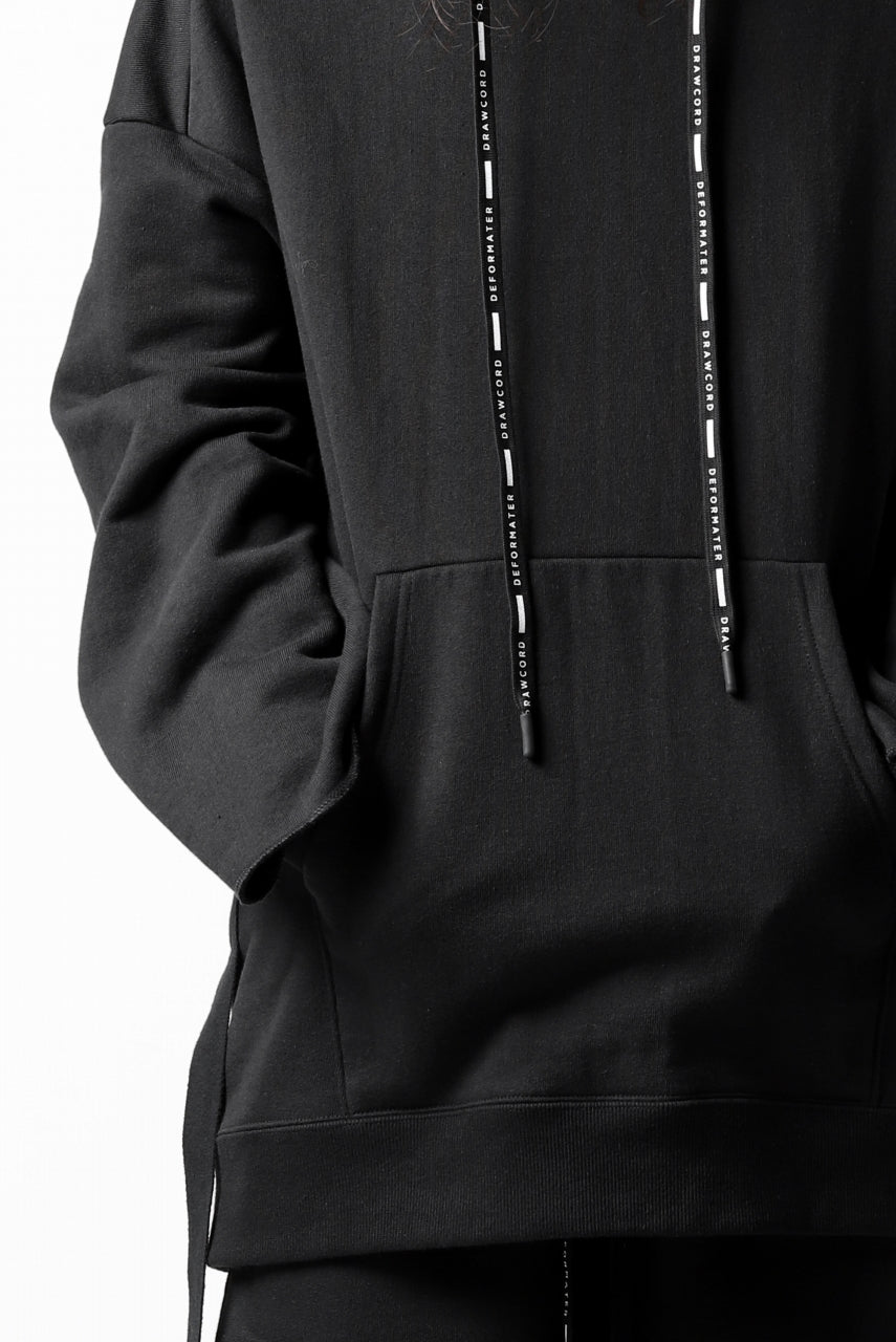 画像をギャラリービューアに読み込む, DEFORMATER.® CUTTING EDGE HOODIE / FLEECY HEAT COTTON (BLACK)