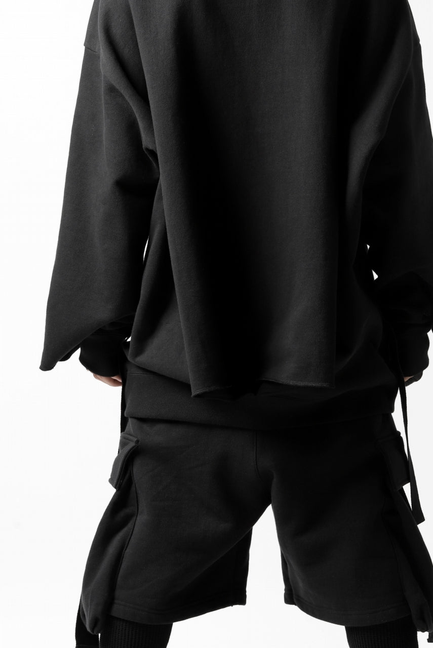 画像をギャラリービューアに読み込む, DEFORMATER.® CUTTING EDGE HOODIE / FLEECY HEAT COTTON (BLACK)