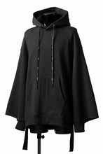 画像をギャラリービューアに読み込む, DEFORMATER.® CUTTING EDGE HOODIE / FLEECY HEAT COTTON (BLACK)