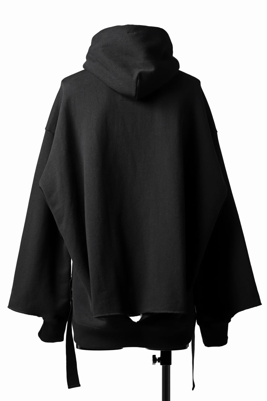 画像をギャラリービューアに読み込む, DEFORMATER.® CUTTING EDGE HOODIE / FLEECY HEAT COTTON (BLACK)