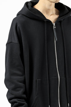 画像をギャラリービューアに読み込む, DEFORMATER.® BOMBER-HOODIE JACKET / SWEAT+WAFFLE JERSEY (BLACK)