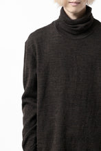 画像をギャラリービューアに読み込む, KLASICA SMOKE SMOOTH TURTLE NECK PULL / JACQUARD KNIT JERSEY (DARK OLIVE)