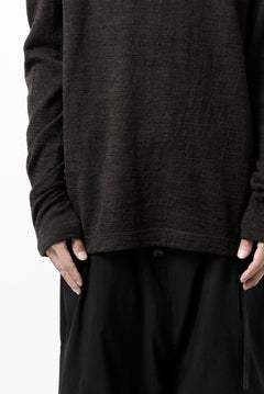画像をギャラリービューアに読み込む, KLASICA SMOKE SMOOTH TURTLE NECK PULL / JACQUARD KNIT JERSEY (DARK OLIVE)