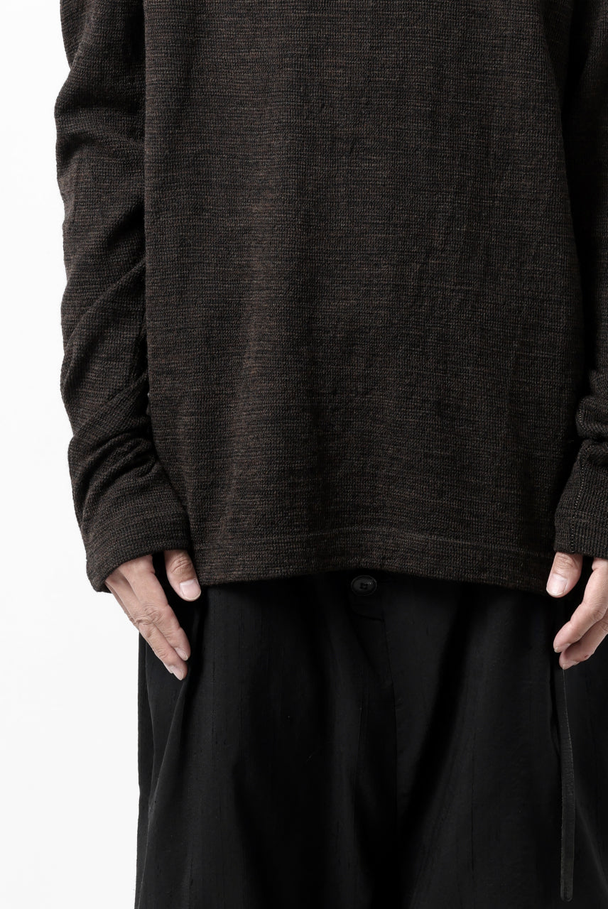 画像をギャラリービューアに読み込む, KLASICA SMOKE SMOOTH TURTLE NECK PULL / JACQUARD KNIT JERSEY (DARK OLIVE)