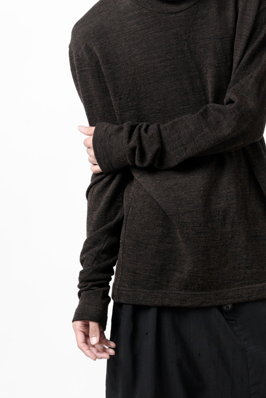 画像をギャラリービューアに読み込む, KLASICA SMOKE SMOOTH TURTLE NECK PULL / JACQUARD KNIT JERSEY (DARK OLIVE)