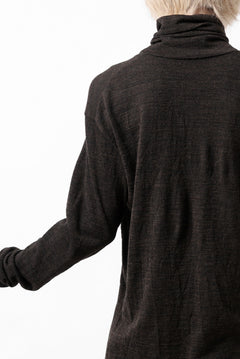 画像をギャラリービューアに読み込む, KLASICA SMOKE SMOOTH TURTLE NECK PULL / JACQUARD KNIT JERSEY (DARK OLIVE)