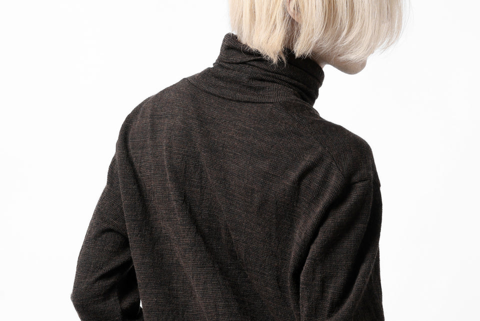 画像をギャラリービューアに読み込む, KLASICA SMOKE SMOOTH TURTLE NECK PULL / JACQUARD KNIT JERSEY (DARK OLIVE)