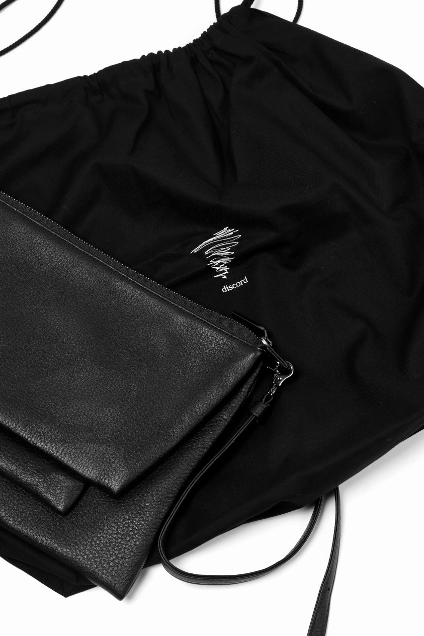 画像をギャラリービューアに読み込む, discord Yohji Yamamoto TRIPLE CLUTCH SHOULDER BAG (BLACK)