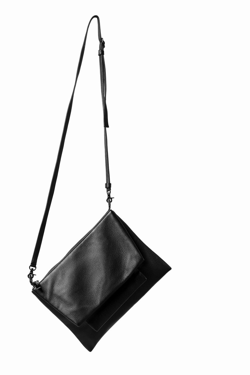 画像をギャラリービューアに読み込む, discord Yohji Yamamoto TRIPLE CLUTCH SHOULDER BAG (BLACK)