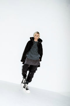 画像をギャラリービューアに読み込む, A.F ARTEFACT "LIGHT-WARMER" MODS COAT / FLEECE BONDING NYLON (BLACK)